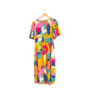 Women's EASEL multi-color maxi dress size large